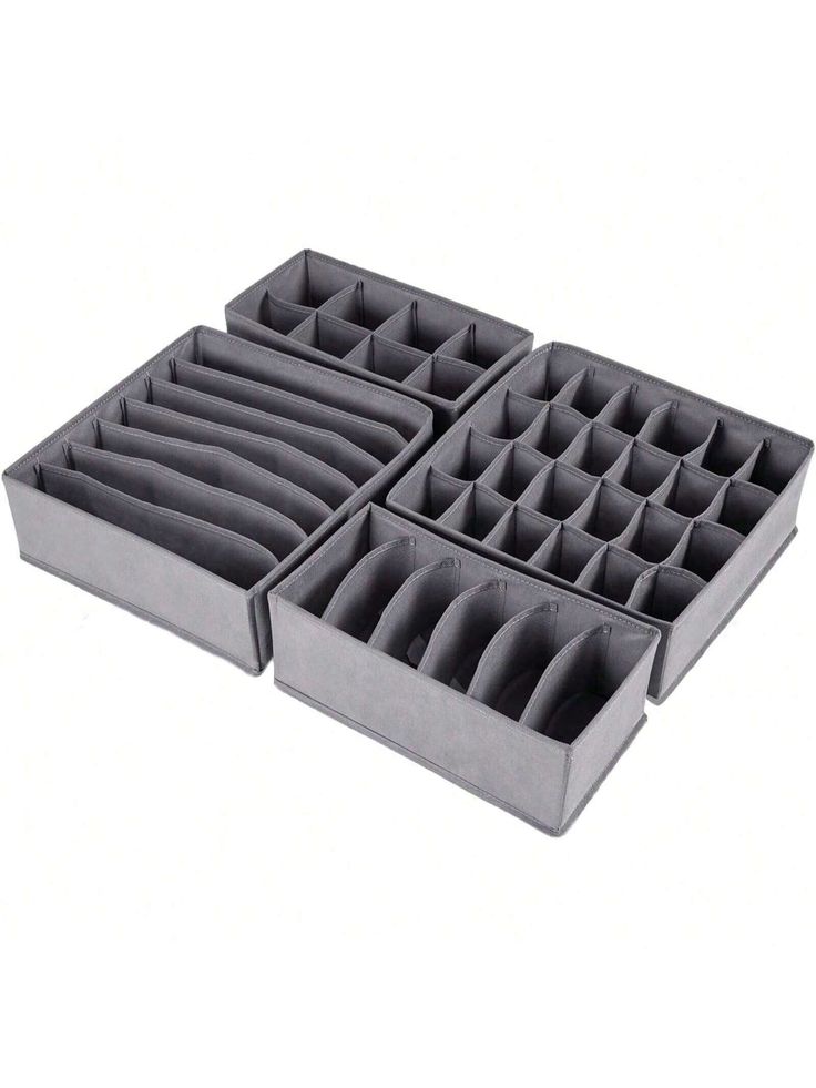 Set x4 organizadores de cajón plegables